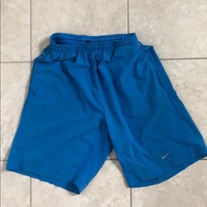 Blue nike shorts